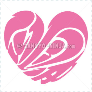 Heart shaped Love in Kanji