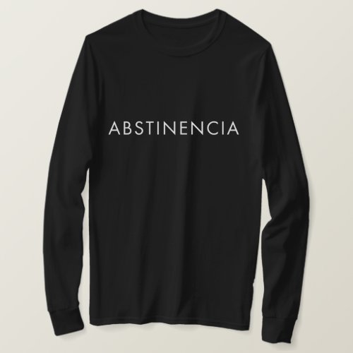 abstinence in spanish t-shirt