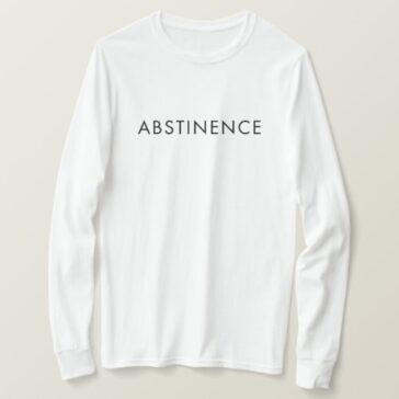 abstinence long sleeves t-shirt