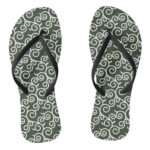 arabesque pattern traditional japanese desgin 唐草模様ビーチサンダル flip flops