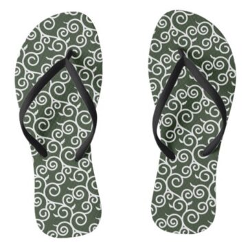 arabesque pattern traditional japanese desgin 唐草模様ビーチサンダル flip flops