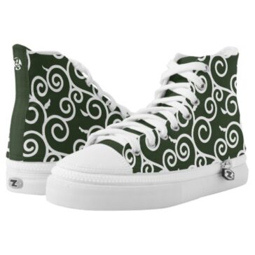 arabesque pattern traditional japanese desgin High-Top sneakers