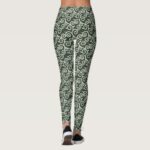 arabesque pattern traditional japanese desgin leggings