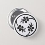 Family Crests Cherry blossoms Flowers pins