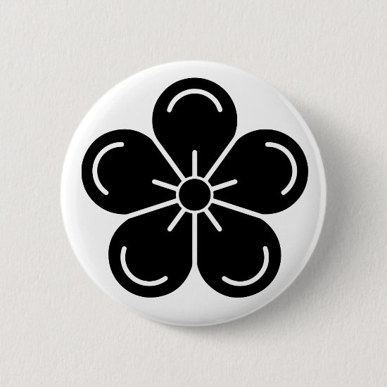 decorated plum flower Family crests buttons