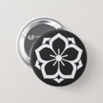 [Family Crests] Double Balloonflower bardo Buttons
