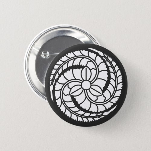 Family Crests Wisteria Flowers Round Button