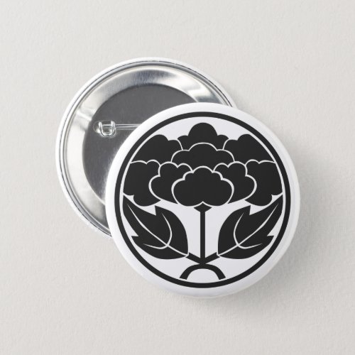 Family Crests Peony Flowers Pin