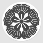five Kudzu flowers for family crests sticker