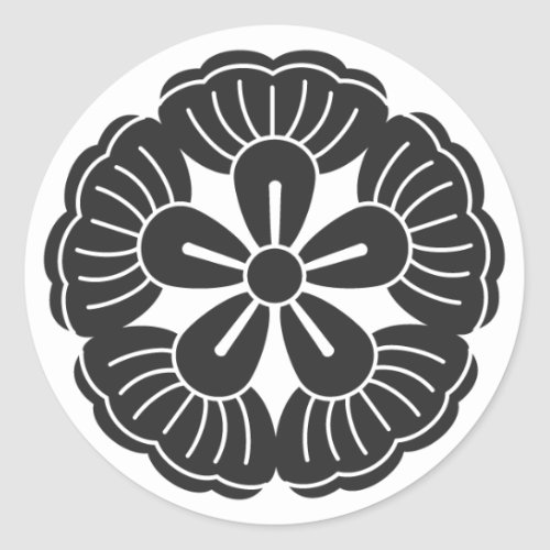 five Kudzu flowers for family crests sticker