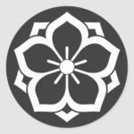 Bardo double-layered bellflowers for Kamon Sticker