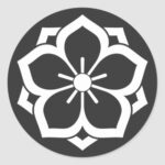 Bardo double layered bellflowers for Kamon Sticker