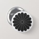 [Family Crests] 16 petals Chrysanthemum Flower Buttons