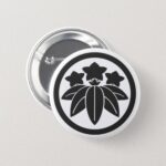 [Family Crests] Gentian Flower and Bamboo Grass Classic Pins