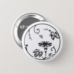 Family Crests Morning glory Flowers Pin