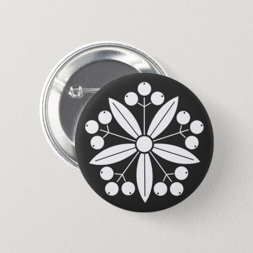 family_crests_plants_button-Nandina-like-wheels Nandina like a wheels for Kamon Round Button