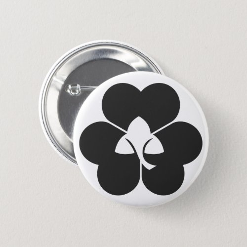 Reverse sides oxalis corniculata for family crests Pinback Button
