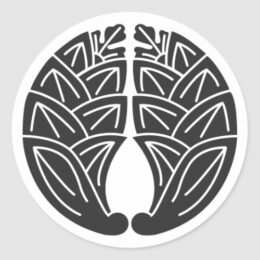 Hugged Japanese gingers for family crests Sticker