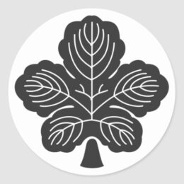 Kaji leaf for family crests Sticker