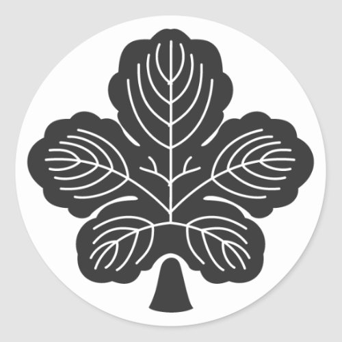 Kaji leaf for family crests Sticker