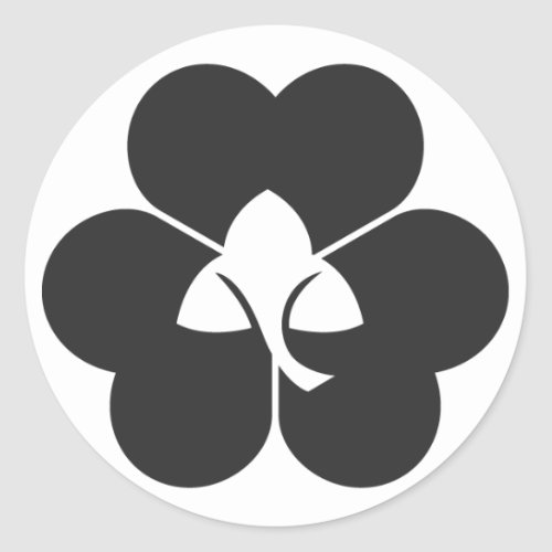 family_crests_plants_classic_round_sticker-reverse-sides-oxalis-corniculata Reverse sides oxalis corniculata for family crests Sticker