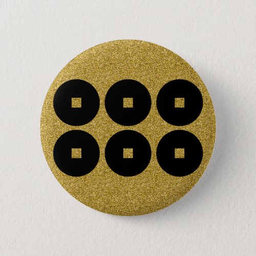 family_crests_sanada_6monsen_button-sanada-6coins Sanada 6 coins for Family crests Button