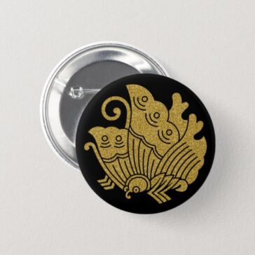 Swallowtail butterfly for Kamon Round Button