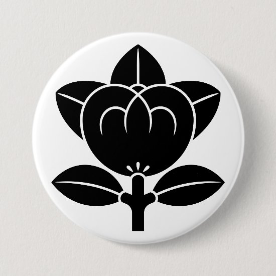 Tachibana flower as Japanese family crest button