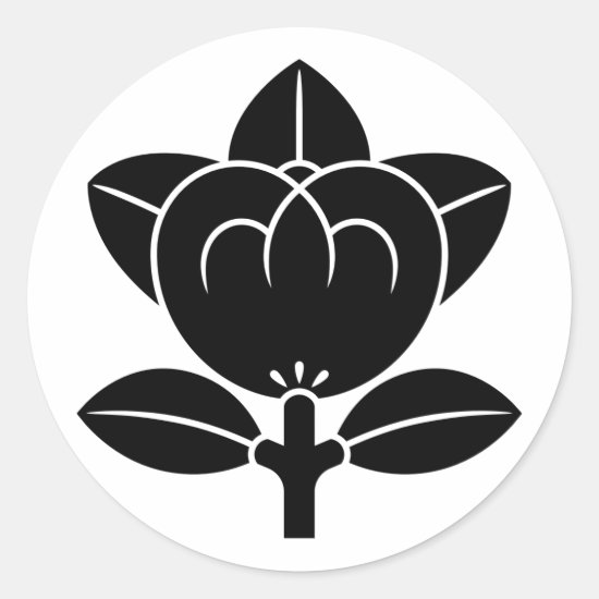 Tachibana flower as Japanese family crest Sticker