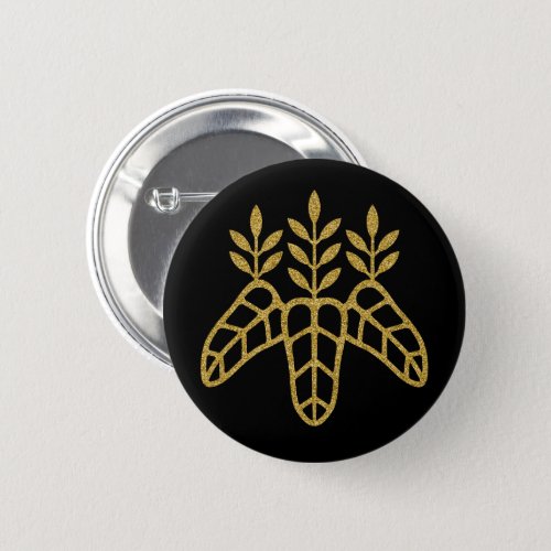 family_crests_taiko_paulownia_round_button-toyotomi-hideyoshi Taiko Paulownia for Kamon Round Button