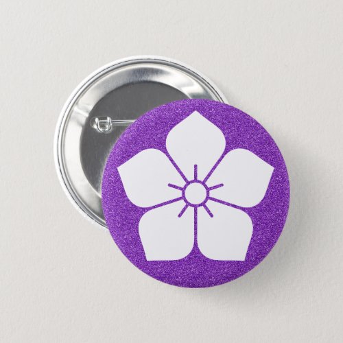 family_crests_white_kikyo_flower_button-bellflower Kikyo balloon Flower for family crests button