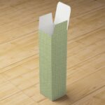 Flax leaf black dashes line pattern traditional japanese wine box