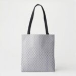 Flax-leaf black line pattern traditional japanese tote bag