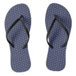 Flax-leaf dashes-white-line pattern traditional japanese flip flops 和柄ビーサン