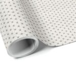 Flax leaf dashes black ine pattern traditional japanese wrapping paper