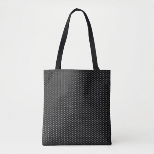 Flax-leaf dotted pattern traditional japanese tote bag