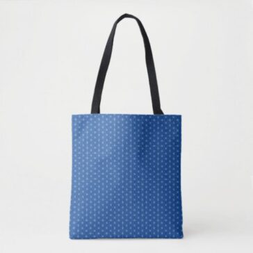 Flax-leaf pattern traditional japanese white-line desgin tote bag