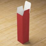 Flax leaf white line pattern traditional japanese wine box