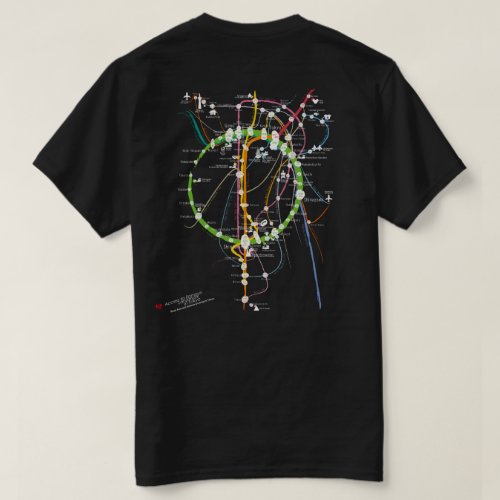 Access to Landmark in Tokyo dark t-shirt