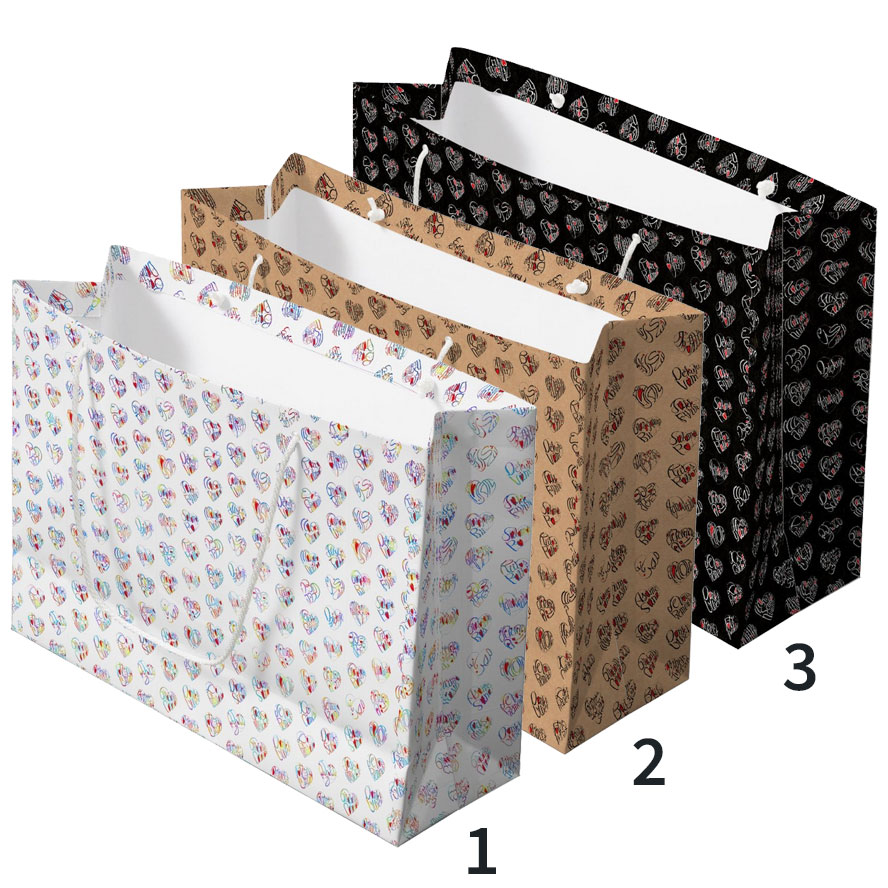 Kokoro gratitude gift bags include hearts each 44 languages