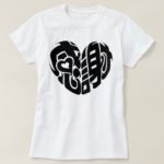 Heart shaped thank you so much in Kanji ハート型感謝 T-Shirt