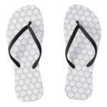 Hexagonal japanese traditional pattern black line flip flops 亀甲模様ビーチサンダル