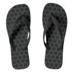 Hexagonal japanese traditional white line pattern flip flops 和柄 ビーサン