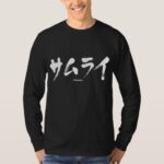 Samurai in Japanese Katakana Tee-Shirt