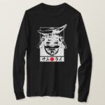 Samurai in Japanese Katakana with illustration T-Shirt