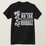 against a tax increase calligraphy in Kanji T-Shirt type2