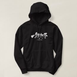 At one swoop in brushed kanji Hoodie