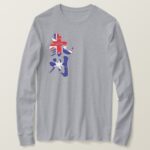 Australia in Japanese Kanji with flag colors long sleeves T Shirt