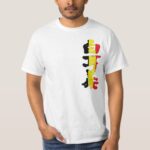 Belgium in Japanese Kanji T Shirt