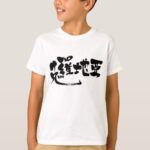 Croatia in Kanji brushed クロアチア 漢字 T Shirt